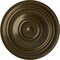 Ekena Millwork Traditional Ceiling Medallion (Fits Canopies up to 8 1/4"), Hand-Painted Brass, 31 1/2"OD x 2 1/2"P CM31TRBRS - alternate 1